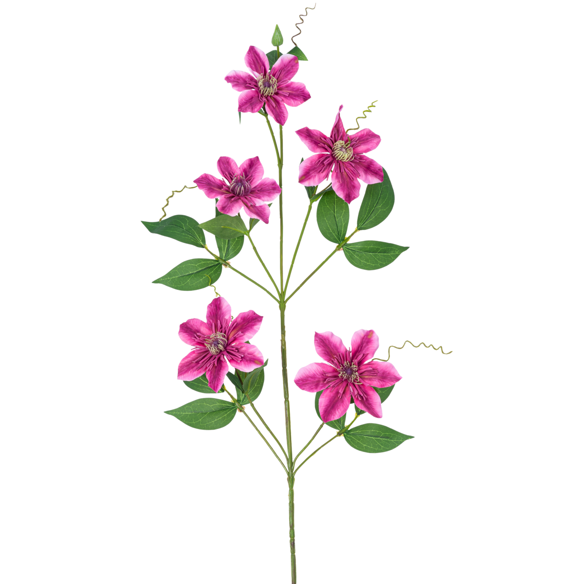 Fleur artificielle Clématite double 78 cm violette