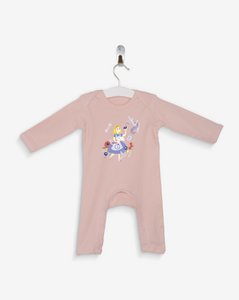 Puderrosa Pyjama Alice im Wunderland 100% Bio-Baumwolle zertifiziert OEKO-TEX