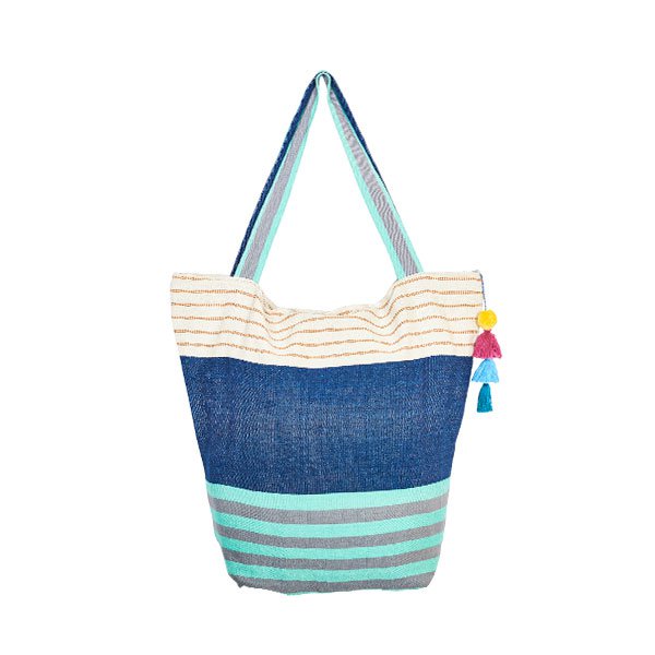 SALSA TASKE | POMPOM TASKE | BLÅ