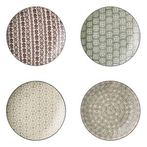 Karine Plate, Green, Stoneware