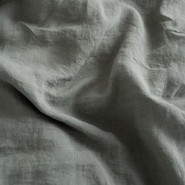 Khaki Linen Flat Sheet