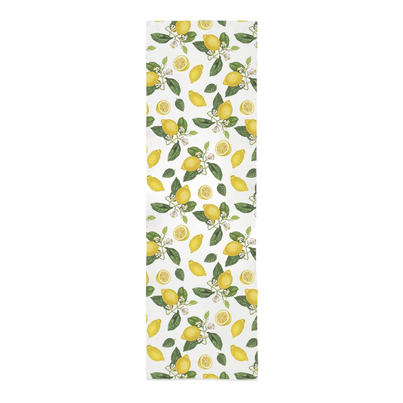 Linen table runner - Lemon