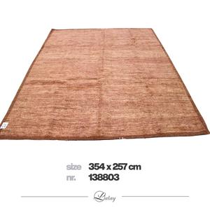Lalay Wollen Vloerkleed Terracotta-Pink - Handgemaakt, Luxe & Duurzaam - 354 x 257 cm