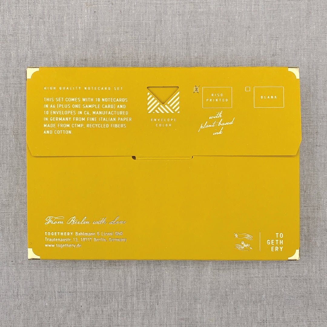 Notecard set / riso printing / confetti / sustainable