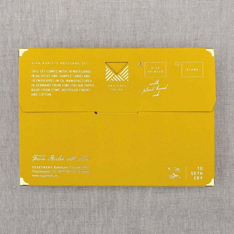 Notecard set / riso printing / confetti / sustainable