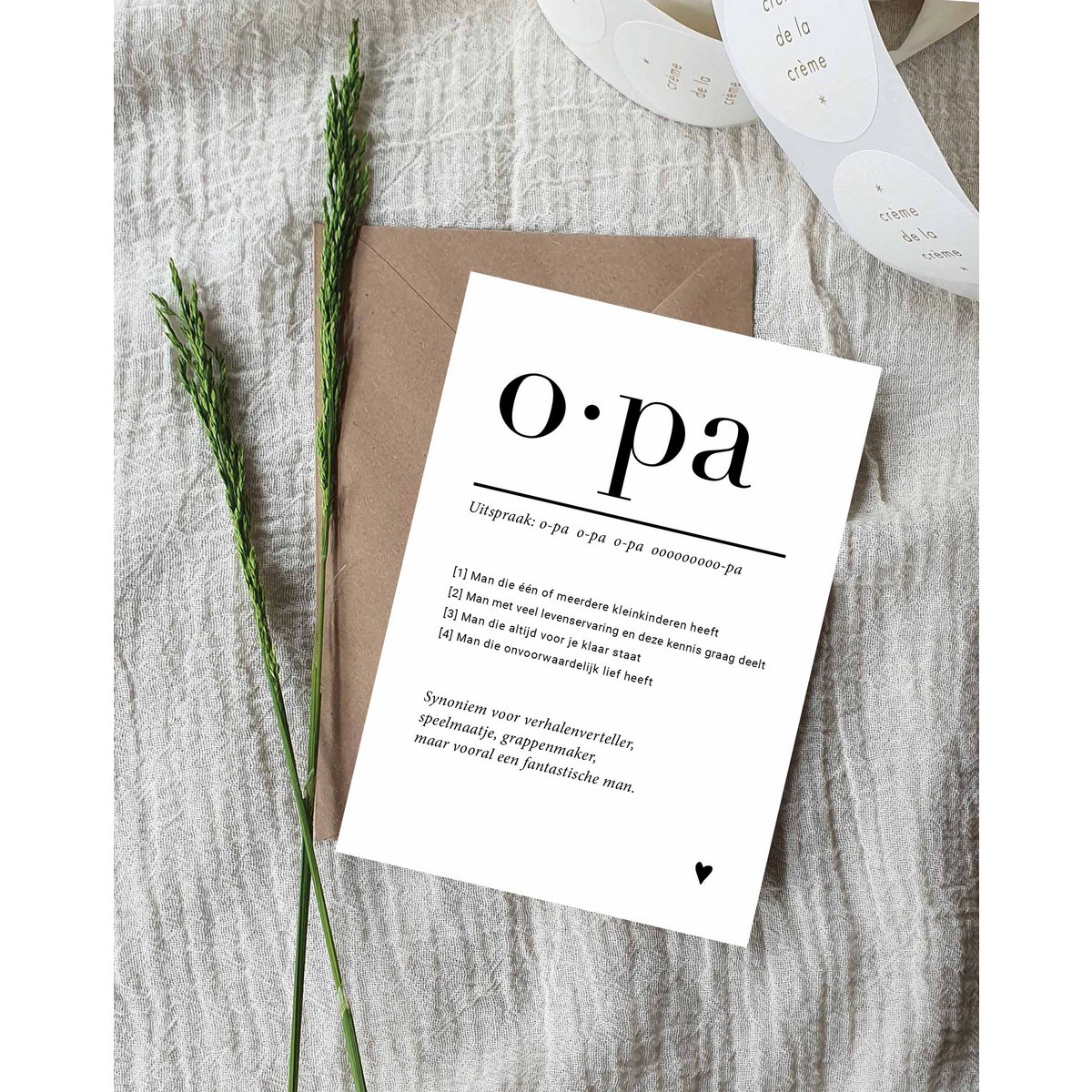 A6 Postkarte || Opa