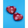 Herz Blume rot - Speckstein