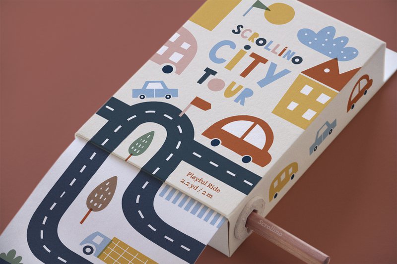 New York, London, Paris - Gave til børn Scrollino CITY-tur
