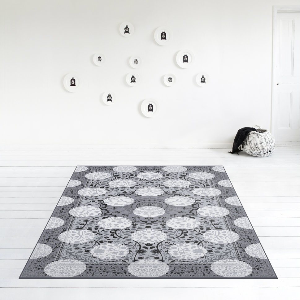 Monochroom magisch tapijt