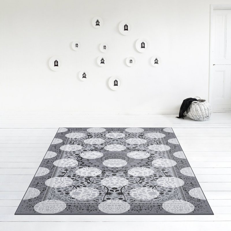 Monochroom magisch tapijt