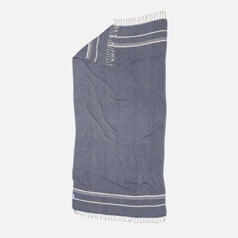 Ecobain Handdoek "Grit" | Middernachtanker (Dunkelblau)