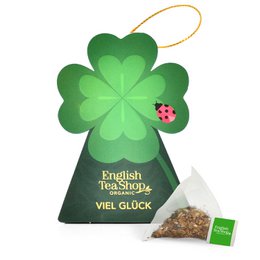 English Tea Shop - Kleeblatt "Viel Glück", Glücksbringer, 1 Pyramidenbeutel, BIO