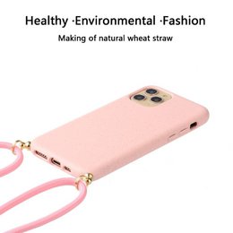 Lunso - Etui na tył ze sznurkiem - iPhone 11 Pro Max - Różowe