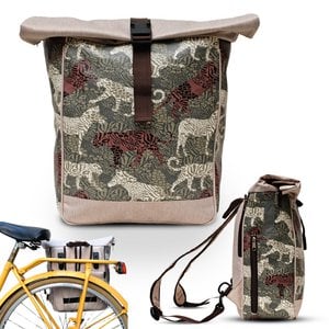 Combination bicycle bag / backpack luggage rack - Animals