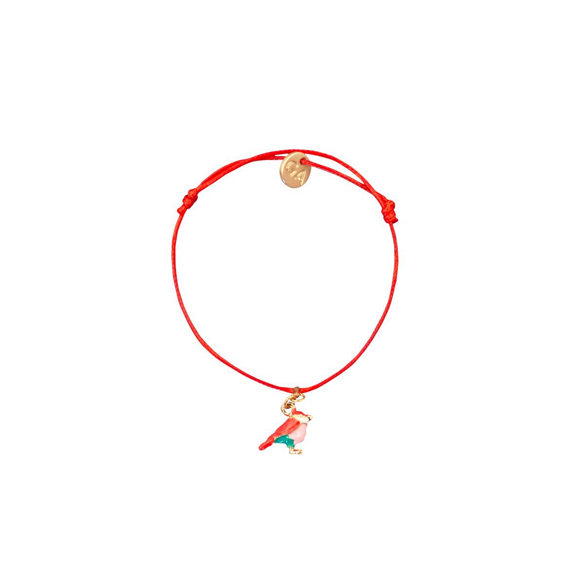 Armband Vogel Bedel Rood