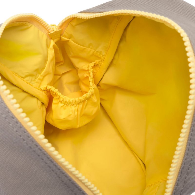 Fluf - Zipper Lunch Grey/Yellow