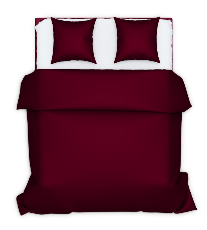 FLAT SHEET 100% COTTON 240X300 RED