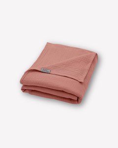 Muslin summer blanket “Josephin” • Old pink
