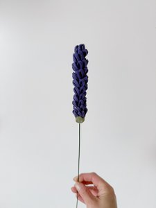 Felt flower lavender dark purple