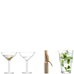 L.S.A. - Mixologist Cocktail Ice bucket with Tang 14 cm - Transparent