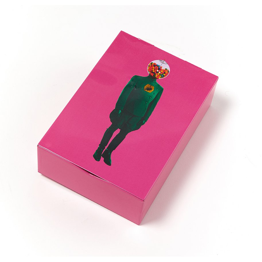 Captain Bombek rectangular metal tin box