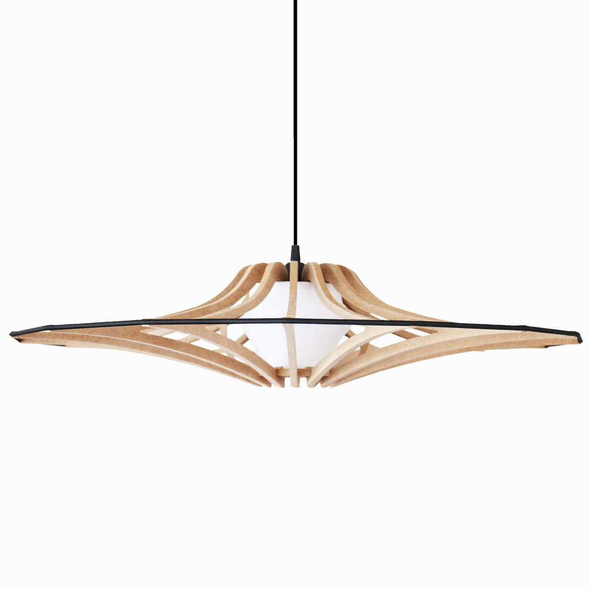 Suspension Design bois D65cm  SINGING BRUT