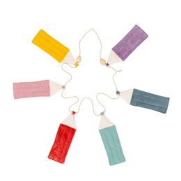 Guirlande de crayons « Arc-en-ciel »
