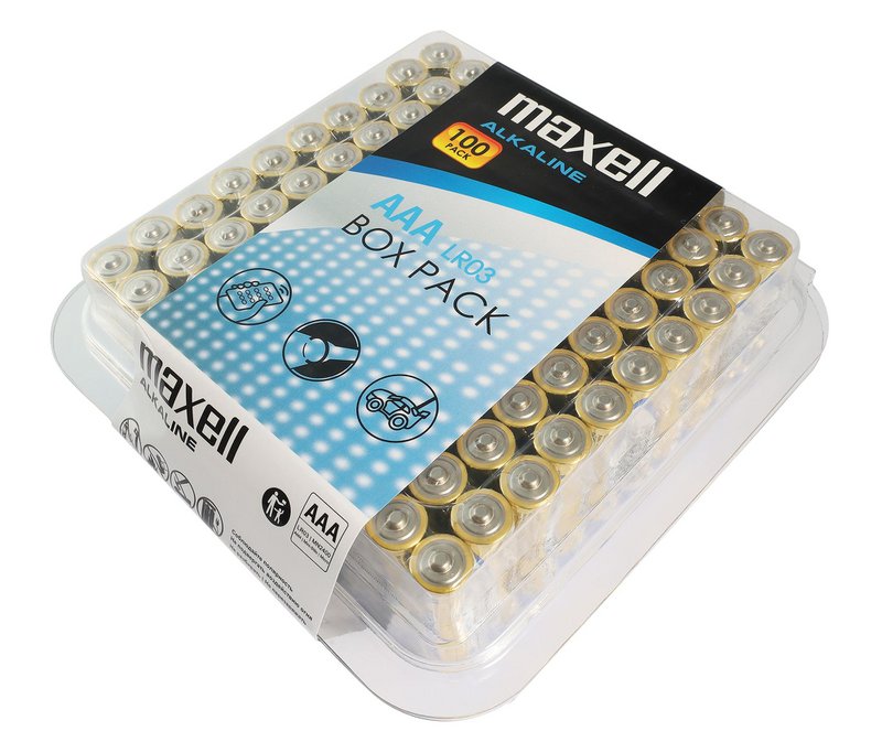 Maxell Alkaline LR03/LR03 in 100er-pakket