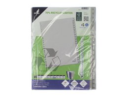 ECO tab Kangaro A4 numbers 180gr gray cardboard 23r 20pcs FSC