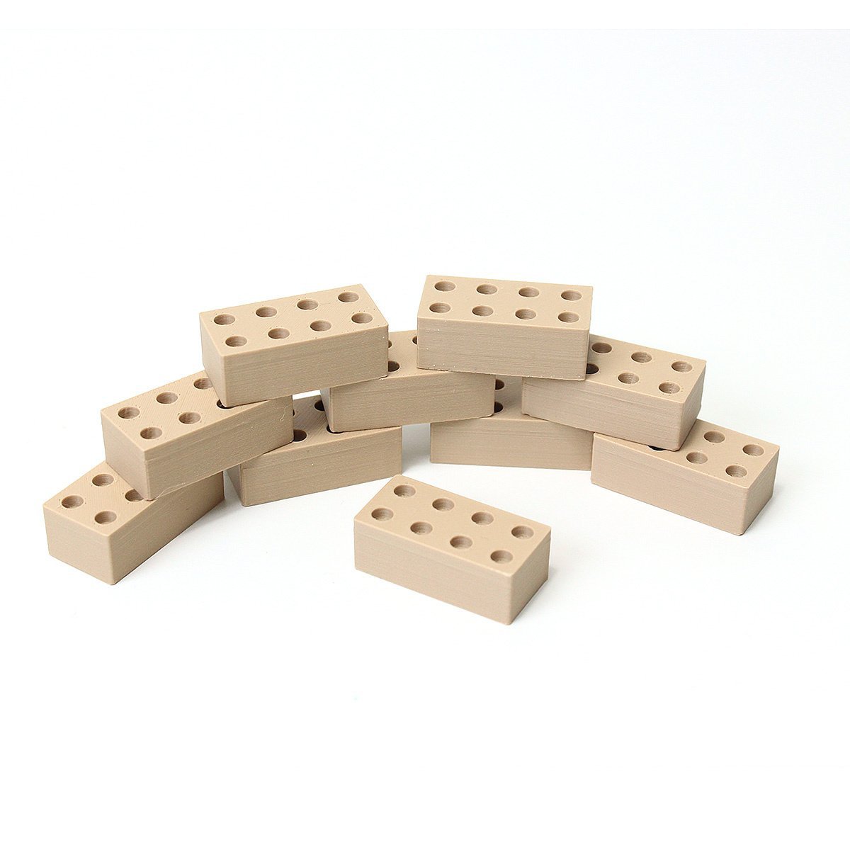Blocs de construction - 10 pièces (choix de 3 combinaisons de couleurs)