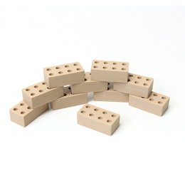 Blocs de construction - 10 pièces (choix de 3 combinaisons de couleurs)