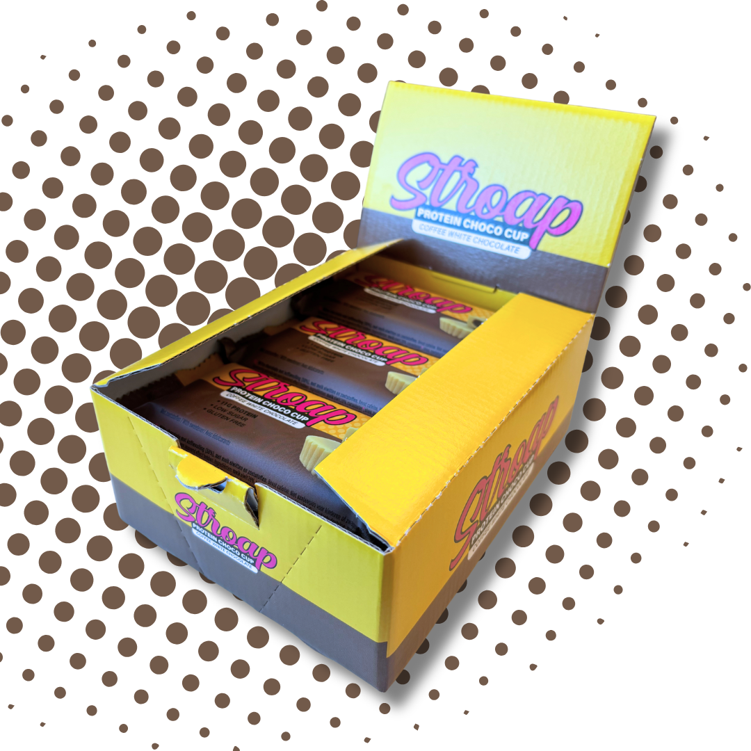 Eiwitarme koffie, witte chocoladebeker
