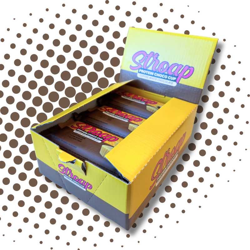 Eiwitarme koffie, witte chocoladebeker