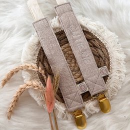 Pacifier cord - beige