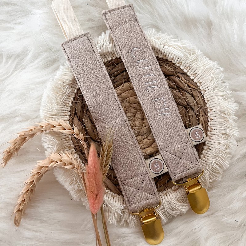 Pacifier cord - beige