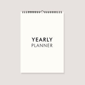 Yearly Planner - A3 - Always constant annual calendar