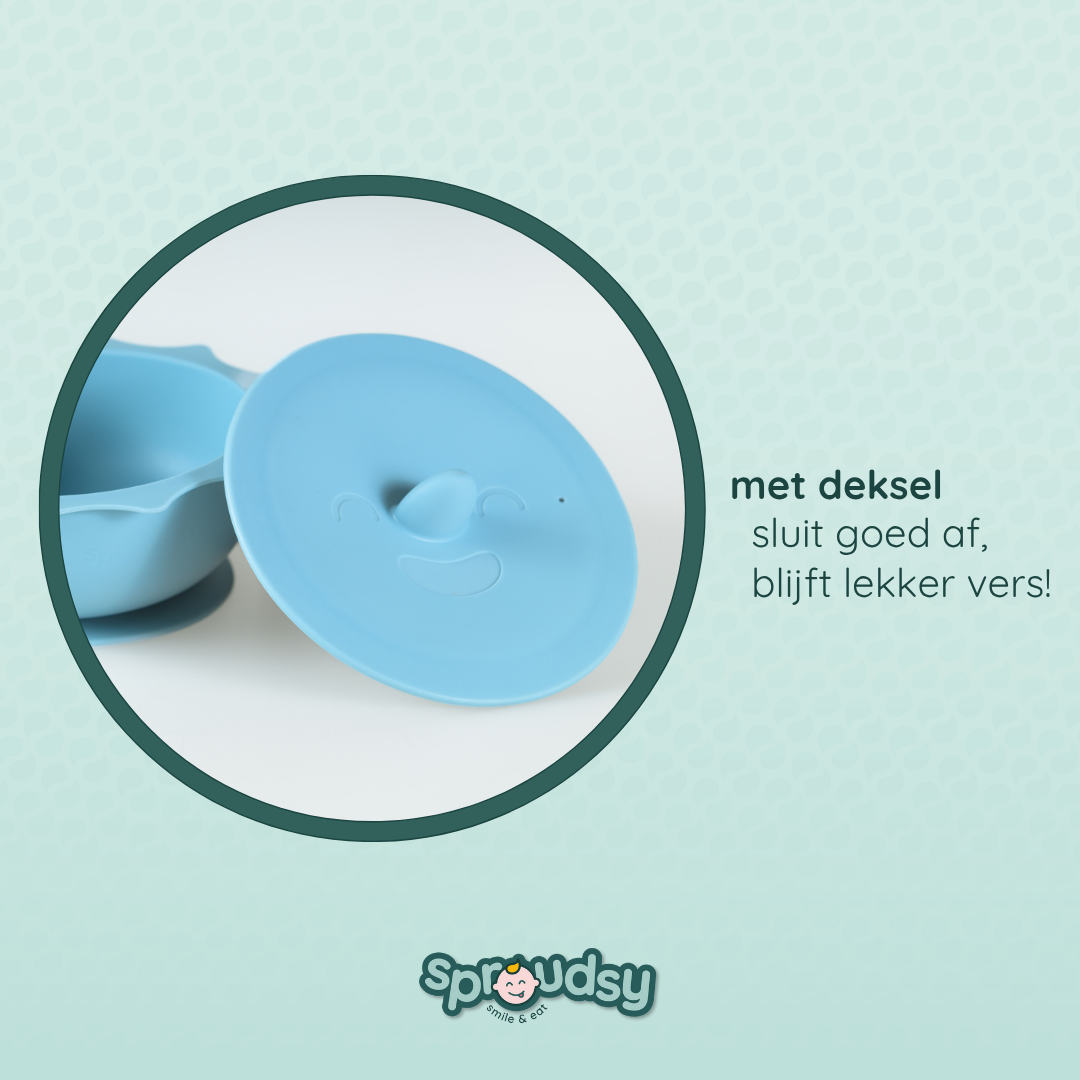 Baby bowl with suction cup – Clouds