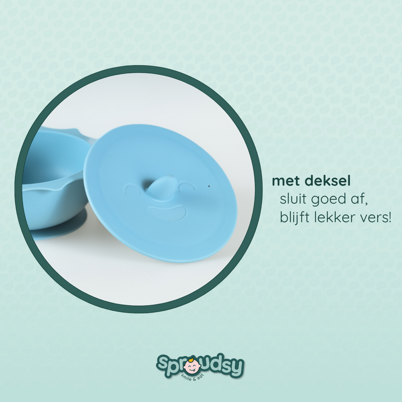 Baby bowl with suction cup – Clouds