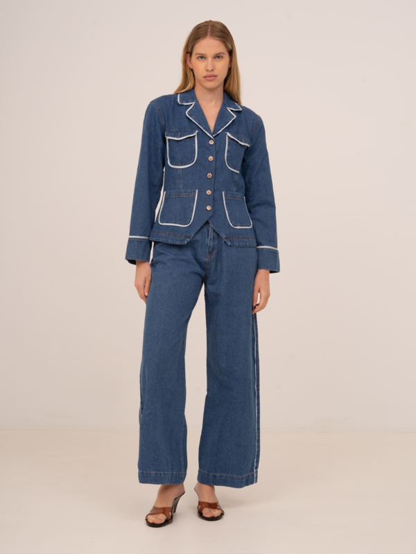 Flash Denim Fitted Jacket