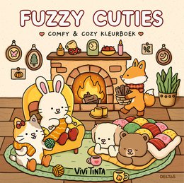 Libro para colorear Fuzzy Cuties, lindo y cómodo, Vivi Tinta