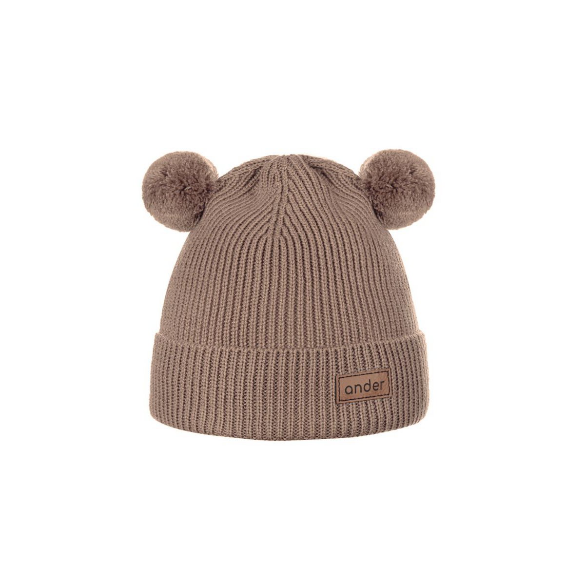 Czapka dziecięca TEDDY - 100% wełna merino - camel