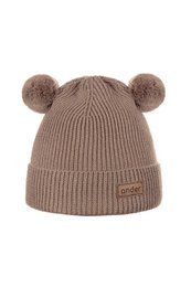 Czapka dziecięca TEDDY - 100% wełna merino - camel