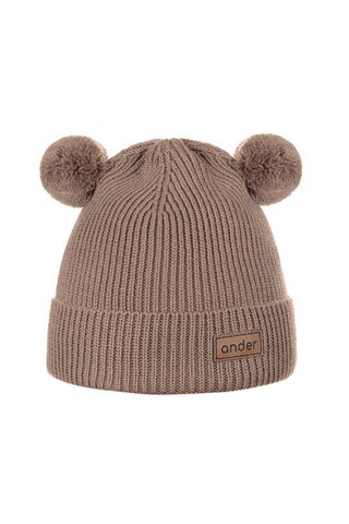 TEDDY Kindermütze – 100 % Merinowolle – Kamel