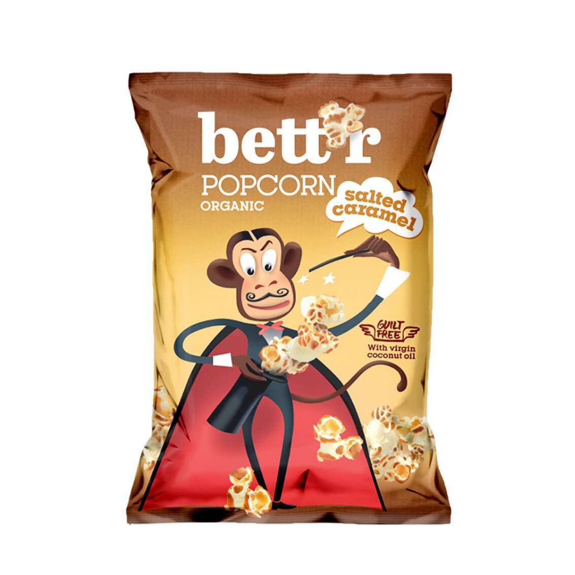 Popcorn Salted Caramel, organic, Bett'r, 60g