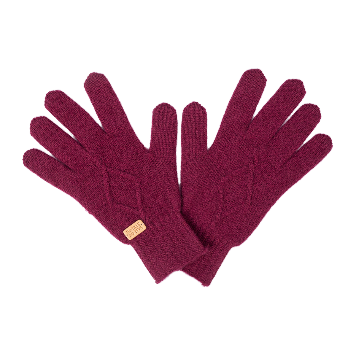 Spade Knit Cashmere Gloves