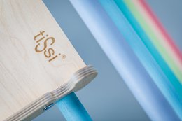 tiSsi® rutsjebane med farverige pastelfarvede klatreskyer