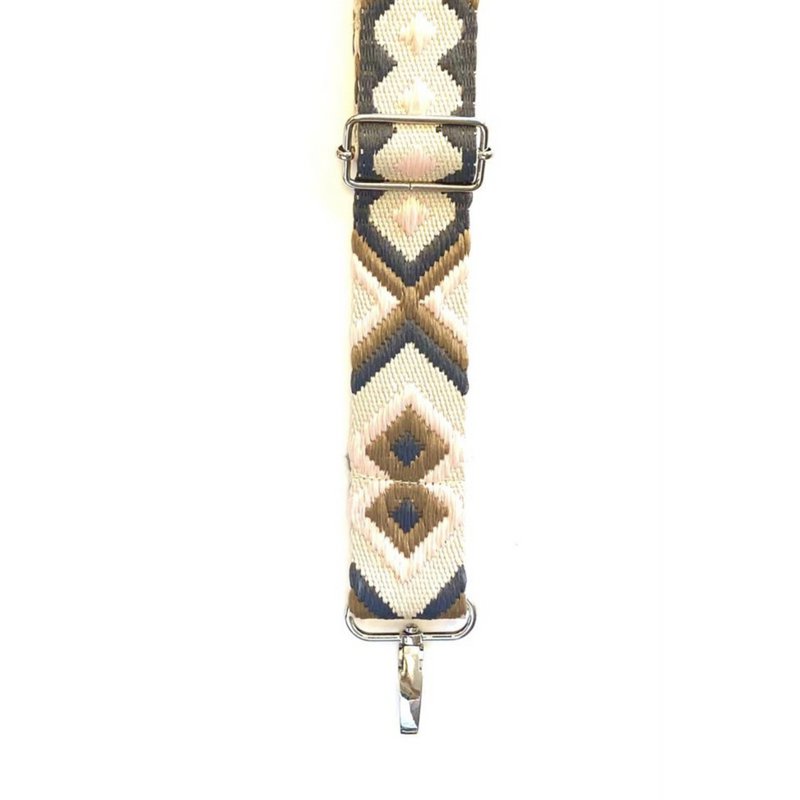 Sommerliches Taschenband pastellrosa graubraun