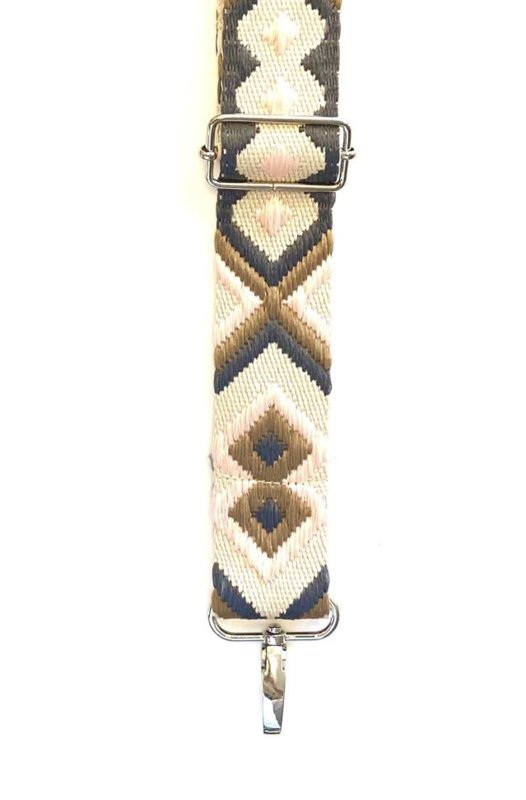 Summery Bagstrap pastelowy róż szaro-brązowy