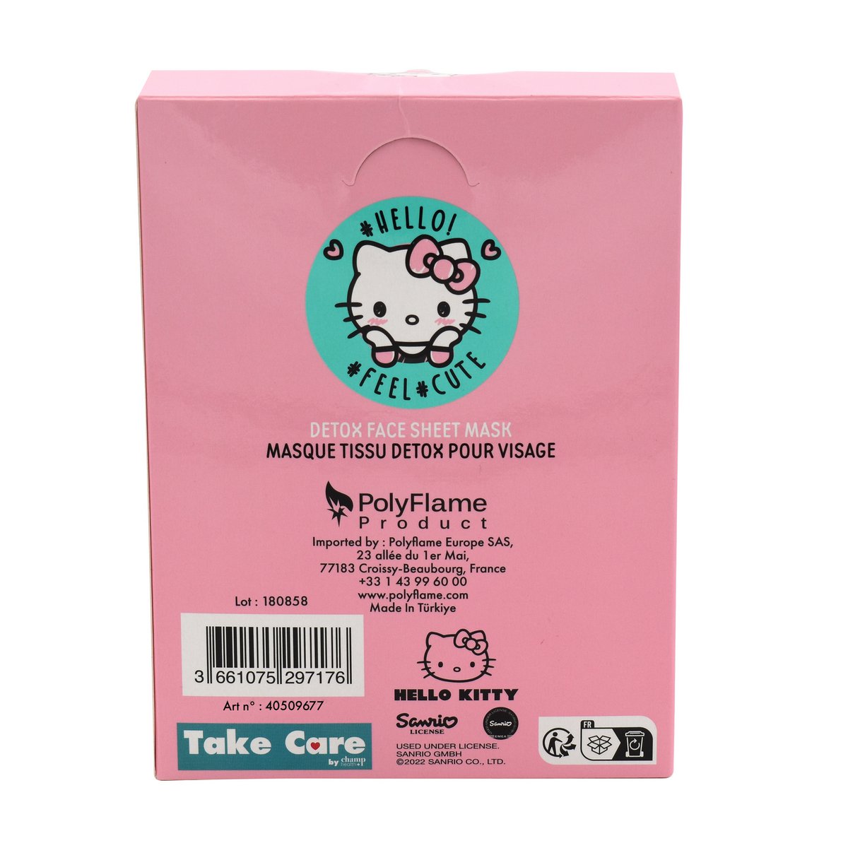 Detox fabric mask - Hello Kitty