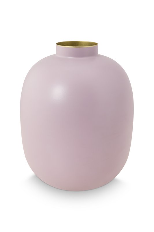 Vase Metal Matt Lilac 32cm